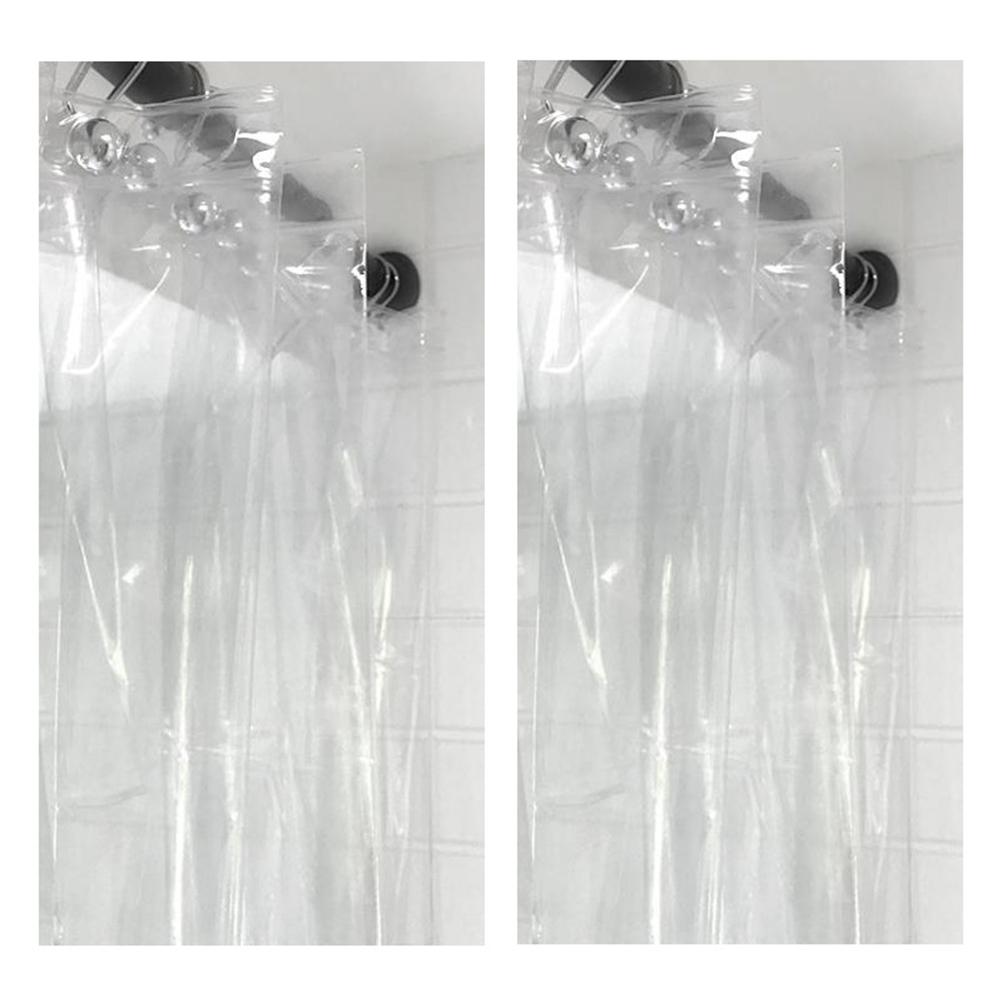 Transparent PEVA Shower Curtain Liner with Wighted Magnet Mold Resistant Waterproof Bathroom Bath Shower Curtain