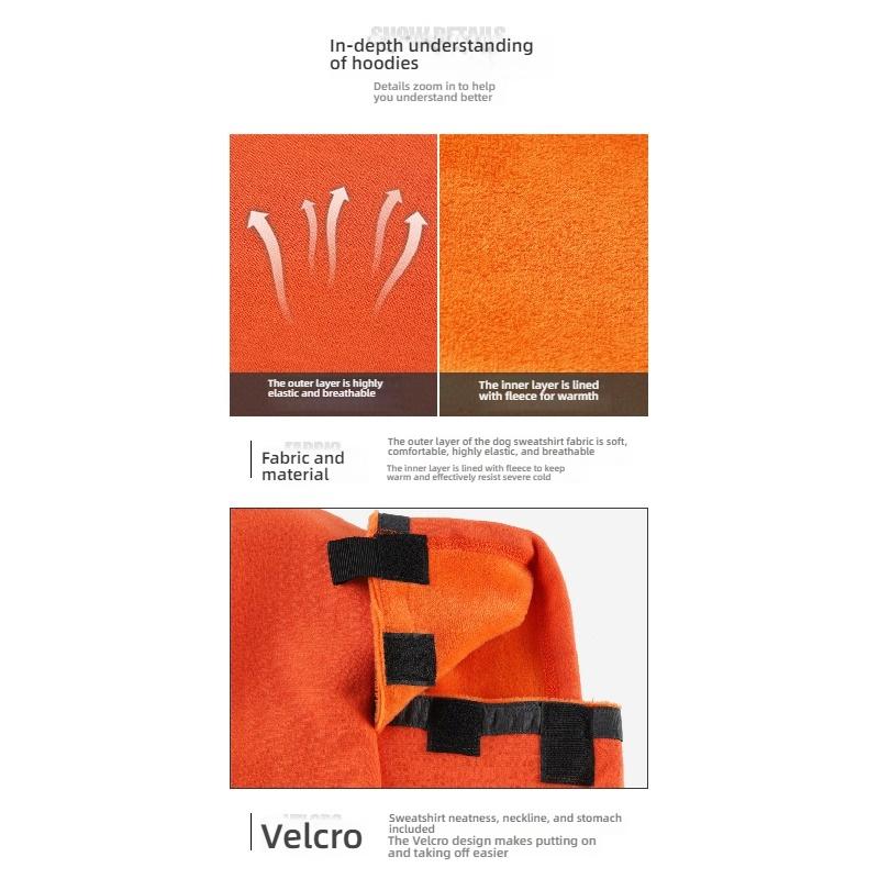 Autumn Winter New Dog Sweatshirt Turtleneck Fleece Lined Warm Cotton Coat Soft Home Wear Pet Clothes For Small Medium Dogs