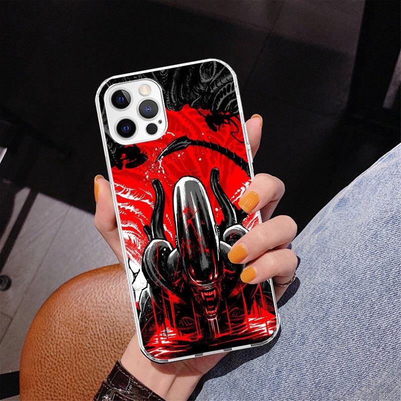 Cool A-Alien X-Xenomorph Phone Case For iPhone 17 Air 16 Pro Max 16E 15 + 14 Plus 11 12 13 Mini 7 8 SE Gift Print Cover Fundas