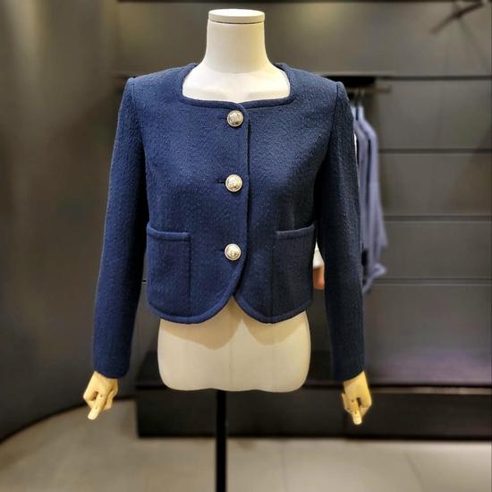 Women's Square Neck Short Jacket