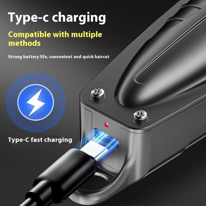 Professional Electric Barber Hair Trimmer For Men Beard Hair Clipper Cordless Hair Cutting Machine Rechargeable,0mm