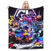 Reiwa Kamen Rider Flannel Blanket Winter Warm Soft Throw Blanket for Children Couch Chair Novelty Bedspread Sofa Bed Cover