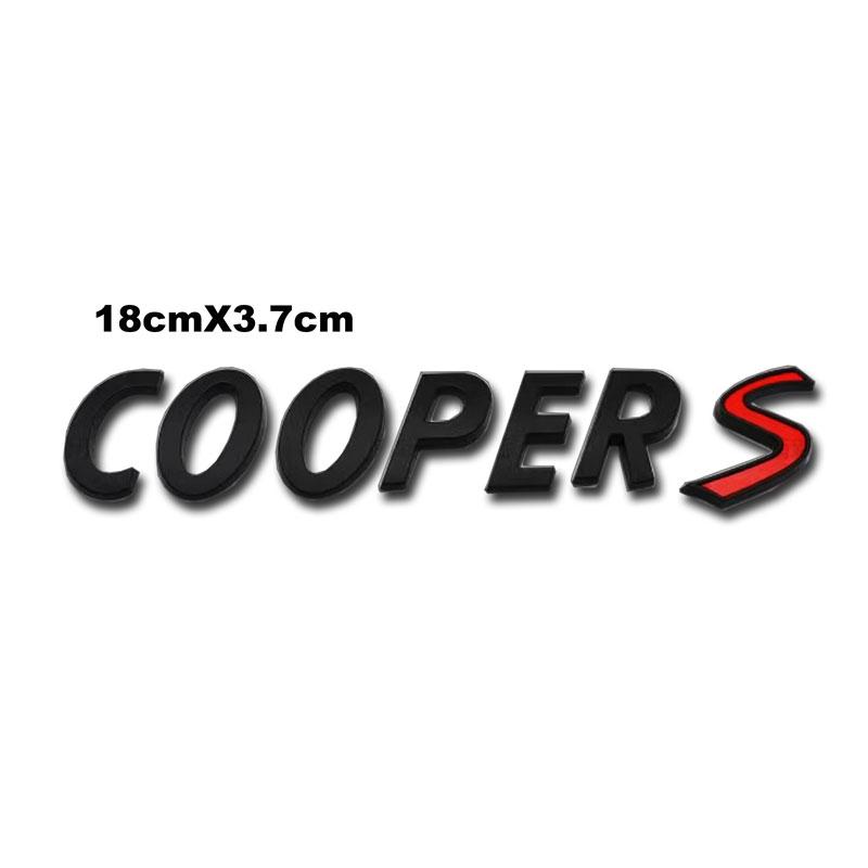 3D Metal COOPER S Decorative Sticker For MINI Cooper's Car Trunk Refurbishment Accessories