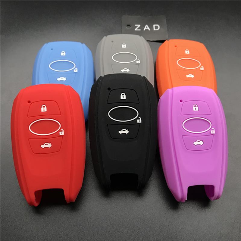 ZAD 3 Tasten Schlüssel Silikon Gummi Auto Schlüsselhülle Abdeckung Set für subaru Legacy impreza forester xv trezia BRZ wrx levorg outback