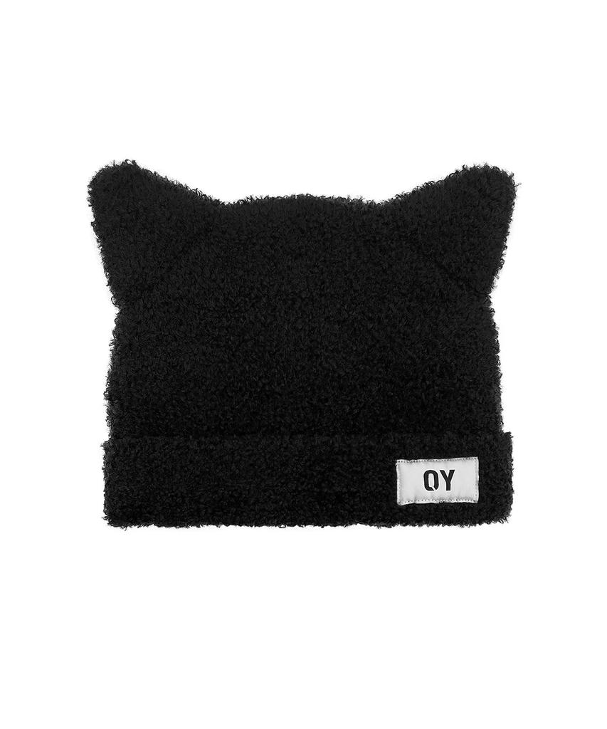 Opeunyadeu(Owai) Boucle Ears Beanie - Black