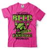 Funny Camping Tshirt Beer Drinker with Camping Problem Cool Camping Shirt