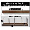 Wooden Vinyl Record Holder Heavy Duty Vinyl Record Display Storage Rack Book Magazines Music Albums Record Organizer Stand