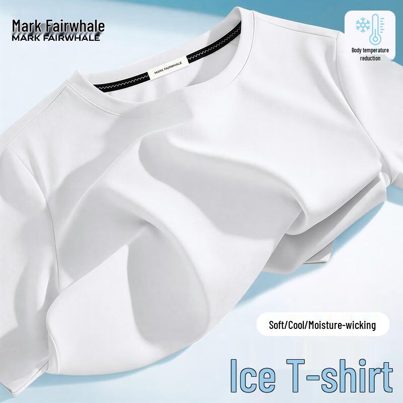 MARK FAIRWHALE Men s Solid Color Cooling Short Sleeve T-Shirt 3XL