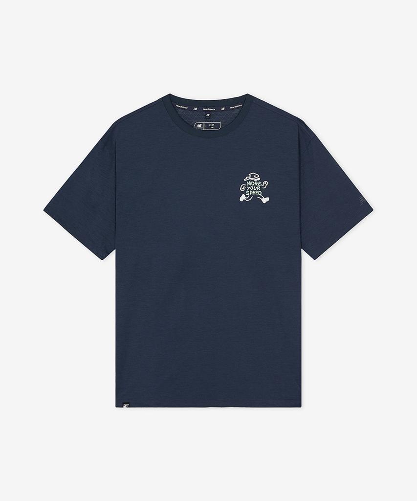 Nyuballanseu Nbneg35613 / Uni Frozen Pictogram Short Sleeve T-Shirt (Navy)