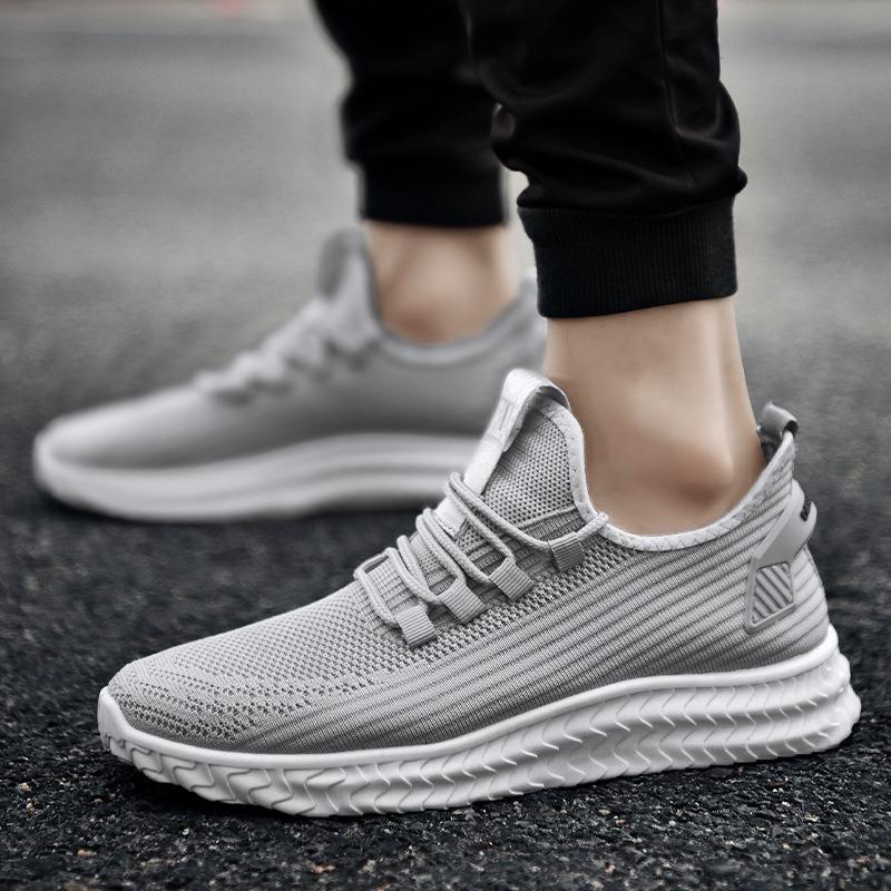 Spring new men's shoes fly-woven sports shoes men's fashion casual shoes running shoes men's