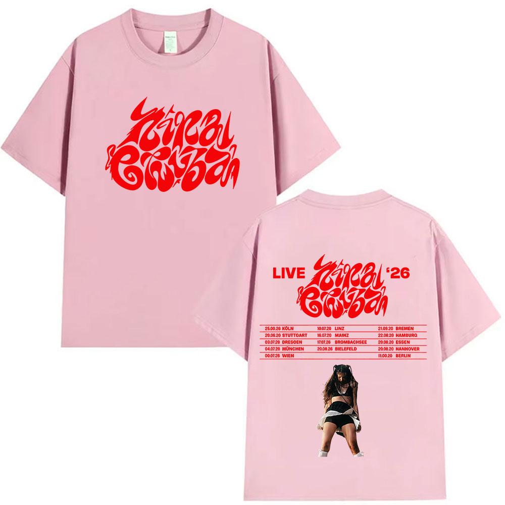 Rapper Nina Chuba New Album Tour 2025 Merch Tshirt Unisex Women Vintage Oversized T Shirt Summer ONeck Short Sleeve Tshirts Tops
