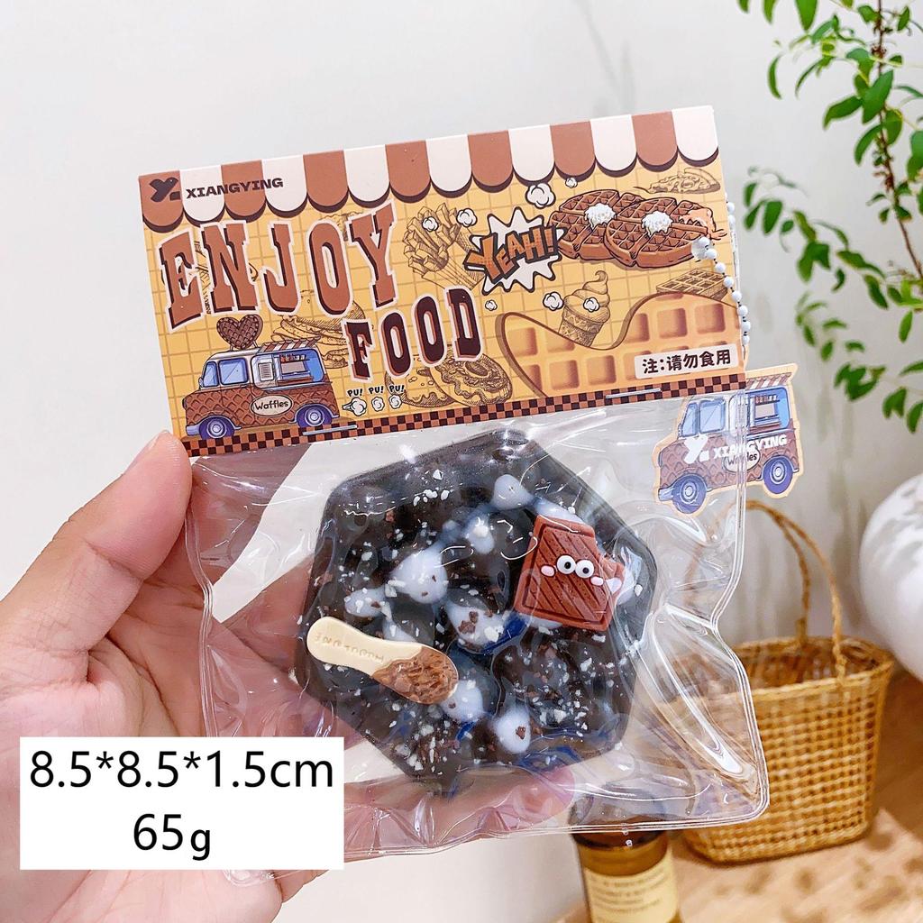 Food squeezing toys, soft and sticky with slow rebound, squeeze and relax jelly stress relief toys, for children and adults.