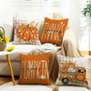 Autumn Printed Ins Style Bedside Pillow Pillow B&B Living Room Sofa Letter Pumpkin Car Pillow Case