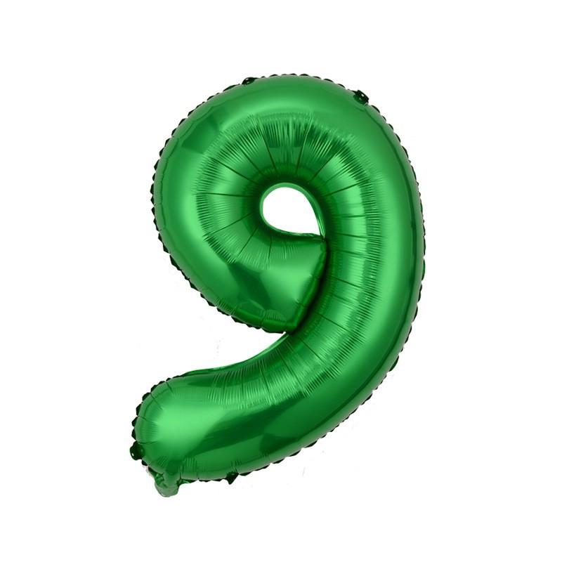 Small Digital Balloon 16-Inch Us Version Of Thin Body Decoration Birthday Party Aluminum Film Balloon Digital Balloon