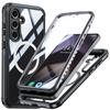 Case for Samsung Galaxy S25, Shockproof, with Glass, for MagSafe, Black