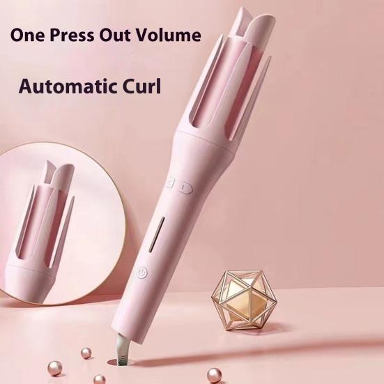 32MM Automatic Rotating Curling Iron Fast Heating Professional Hair Curler Portable Travel Negative Ions Electric Curling Wand Women
