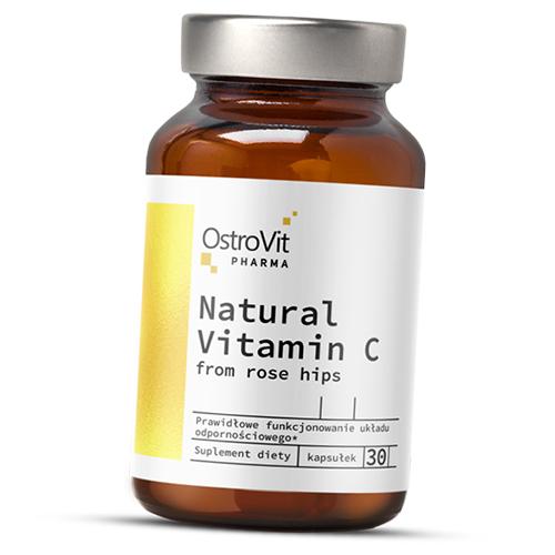 

Вітамін С із шипшини, Pharma Natural Vitamin C від Rose Hips, Ostrovit (36250046) 30caps