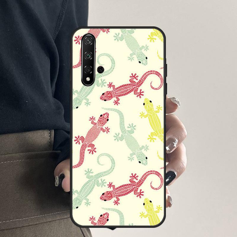 Lizards Geckos For Huawei Nova Y70 Y90 Y60 Y61 Y91 Y72 9 10 SE 12i 12s 11i 5T P60 Pro P20 P30 P40 Lite Case