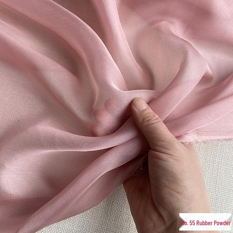 6mm Real Mulberry Silk Chiffon Fabric, 140cm Wide - Sheer and Lightweight for Scarves, Dresses, and Gowns. Retro Style.