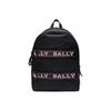 Minimalist Letter Logo Pattern Commuter Sports Large Capacity Fabric Backpack Men Backpack Black FLIP-00