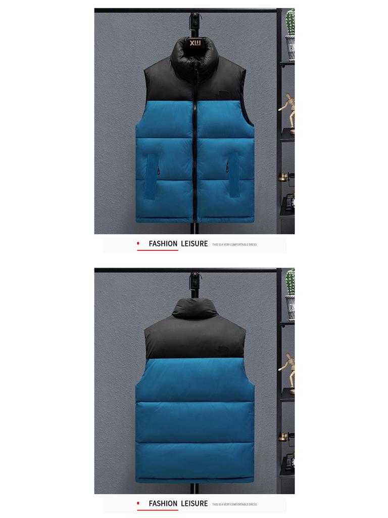 Herren Herbst/Winter Verdickte Baumwollweste - Koreanischer Stil Trendige Jugend Oberbekleidung Gilet
