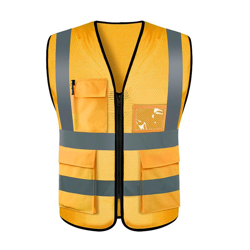 AIWEISHA Breathable Multi-Pocket Reflective Mesh Vest
