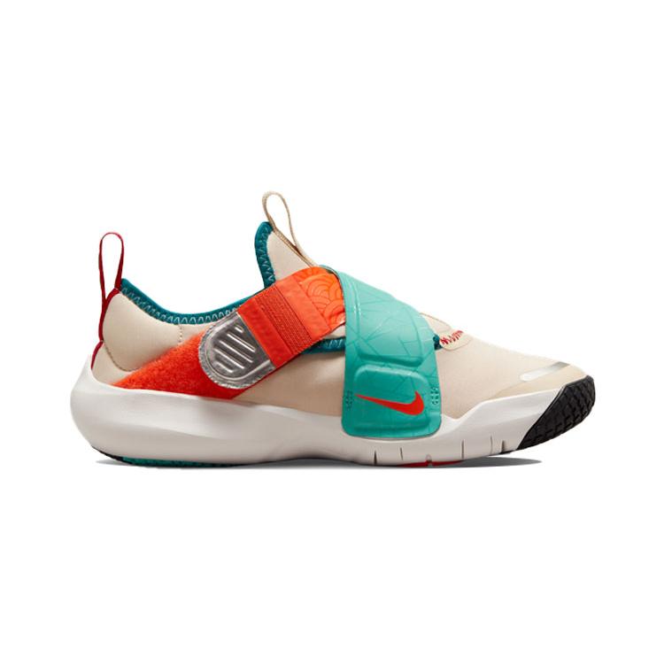 New Nike Flex Advance Low Top Kids' Running Shoes Beige Orange Children Aged 3 7 Years Old DQ4500-101
