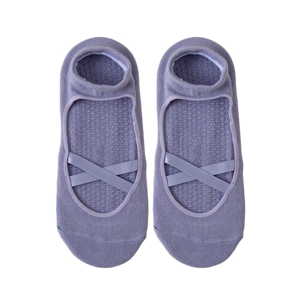 Cotton Pilates Socks Breathable Mid Tube Socks Casual Yoga Socks Women