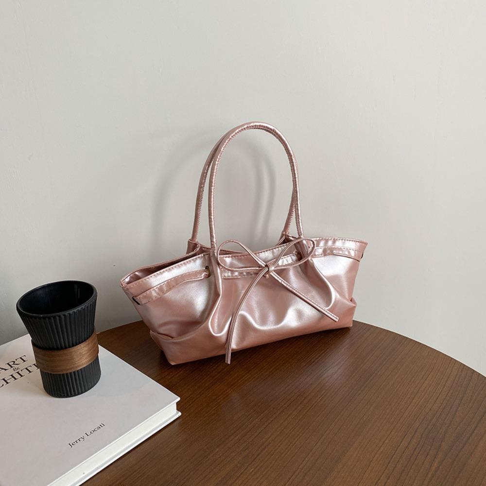 

Многоцветная сумка кросс-боди с бантом, нежная женская сумка-тоут, новая сумка-ведро с бантом, для девочек розовый