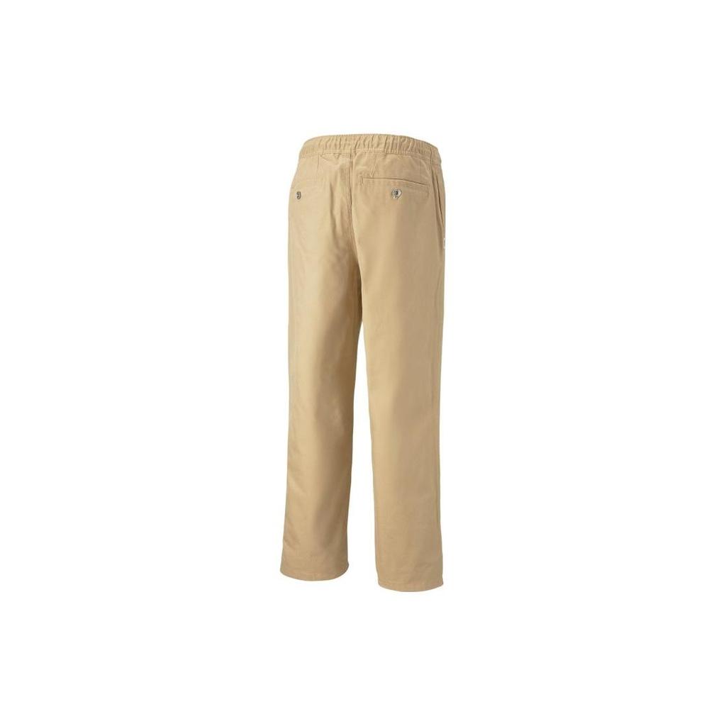 Puma Solid Color Straight Leg Woven Casual Pants Unisex Bottoms Desert-Yellow 538991-89