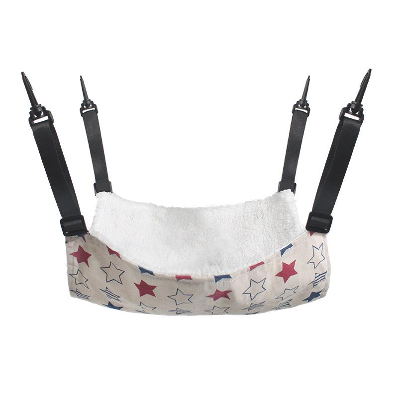Adjustable Cat Bed Hammock with Breathable Velvet and Hanging Nest Toy