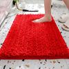 Thick Chenille Bathroom Mat, Water Absorbent Non-Slip Quick Dry Shower Rug
