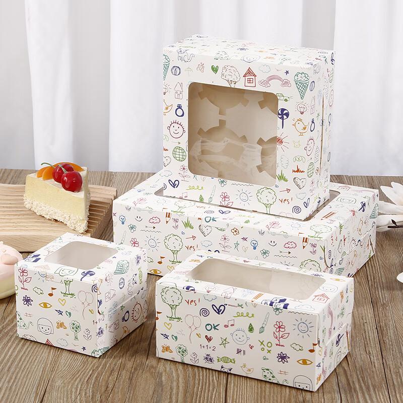 White Windowed Paper Cupcake & Cake Boxes