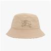 Burberry 8089433 B9368 Vintage Check Equestrian Logo Embroidery Reversible Bucket Hat