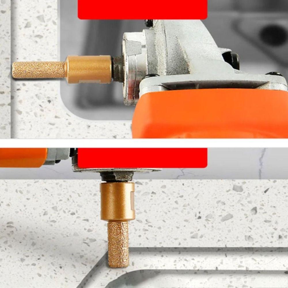 Round Shank Burr Rotary Tool Multipurpose Vacuum Brazed Burr Head  Polishing