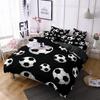 Football Comforter Cover Queen Size American Soccer Bedding Set Sports Games Duvet Cover Set for Boys Girls Teen for Living Room