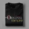 Vampire Diaries Damon Salvatore T-shirt för män Bomull Nyhet T-shirts Rundhals T-shirts Kortärmad Kläder Plus Size