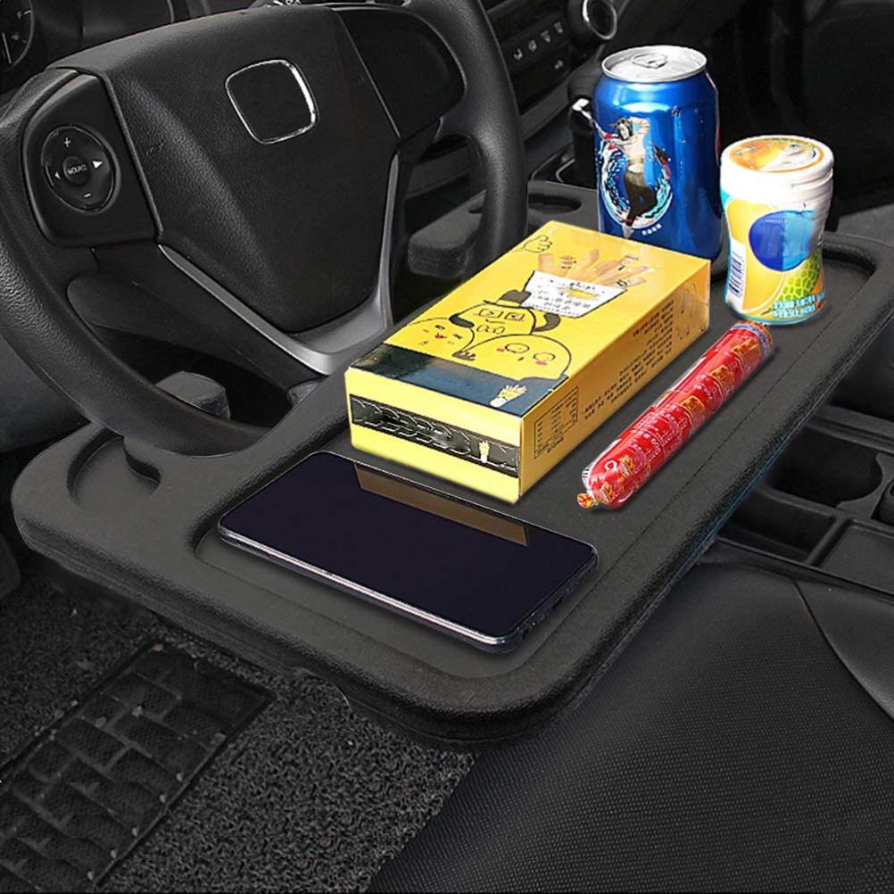 Steering Wheel Desk Auto Car Steering Wheel Tray for Computer Food Snack Lunch Drinking Car Laptop