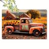Vintage Metal Art Wall Decor Sunflower Pickup Truck Farmhouse Poster for Living Room