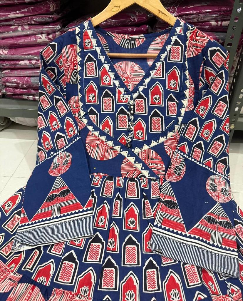 Indian Pakistani Designer Angrakha Style Kurti Pant Dupatta Set Party Wear Bollywood Salwar Suit
