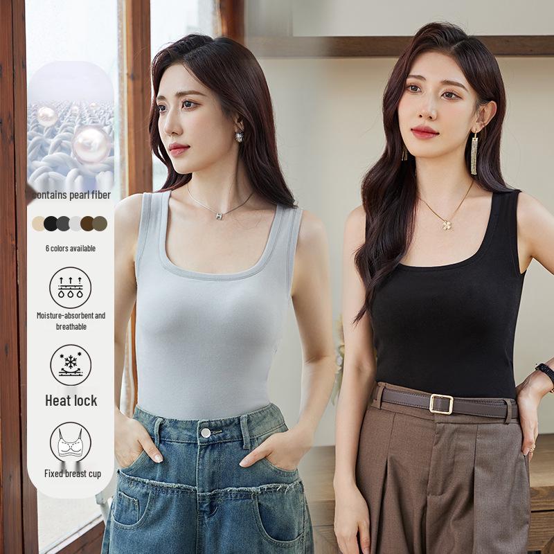 Seamless Warm Sleeveless Vest for Women - Autumn/Winter Style 8812