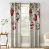 Jagody poinsecji Liście cedru Świąteczne płatki śniegu Zasłony zaciemniające do salonu sypialni Dekoracja okienna Żaluzje Zasłony