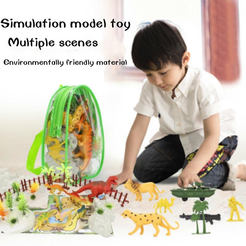 30/32/34pcs Set  Dinosaur Toy Educational Toy Simulation Dinosaur AnimalModel Toy