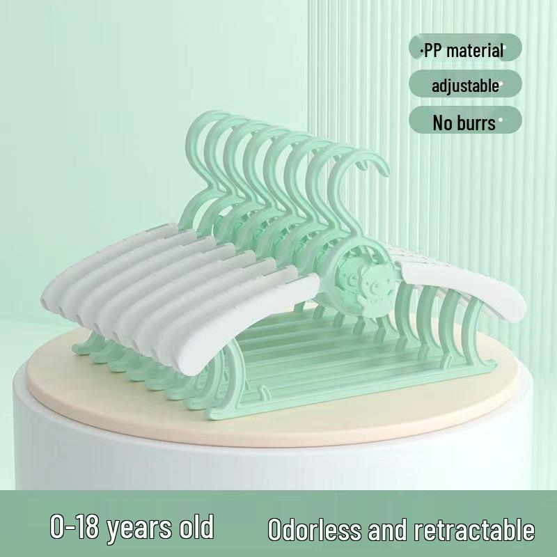 Non-slip Retractable Baby Clothes Hanger - Multifunctional & No-Marks 
