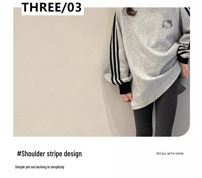 Girls' Hello Kitty Plus Velvet Sweatshirt - Autumn/Winter 2025 Collection