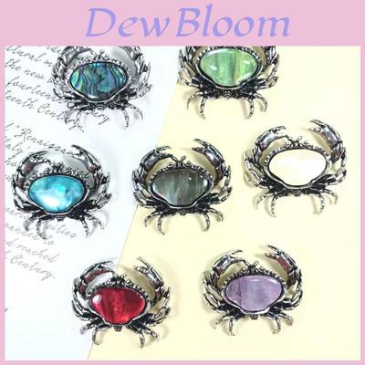 Shell Crab Brooch Pin With Electroplated Finish For Fashionable Office Wear