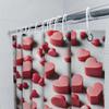 Red Heart Shower Curtain | Romantic and Modern Bathroom Decor