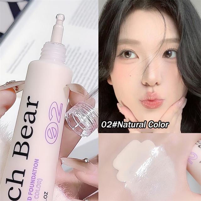Ivory White Liquid Foundation Waterproof Lasting Concealer Full Coverage Brighten Face Moisturizing Oil-control Natural BB Cream