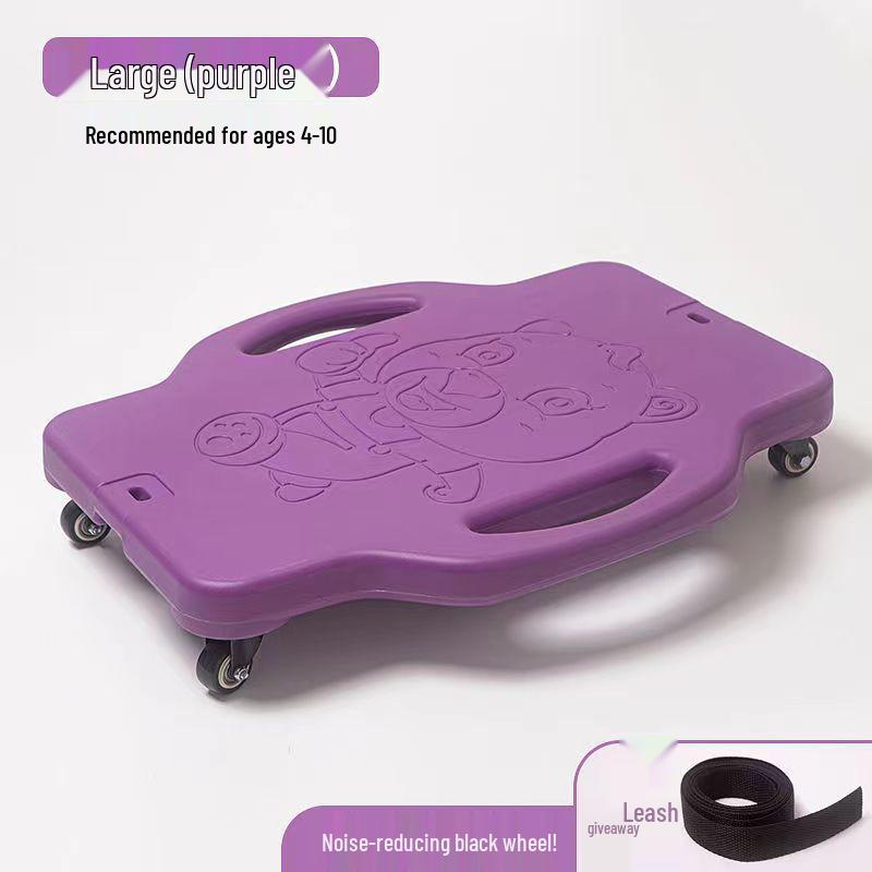 Children's Sensory Integration Scooter: Four-Wheeled Vestibular Balance Board for Crawling and Fitness.