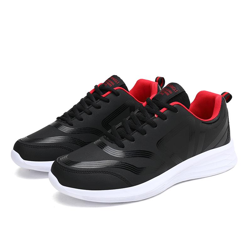 Fashion Men Shoes Waterproof Walking Sneakers Leisure Male Artificial Leather Sports Non-Slip Footwear Tennis Casual Light Shoes Lac-up
